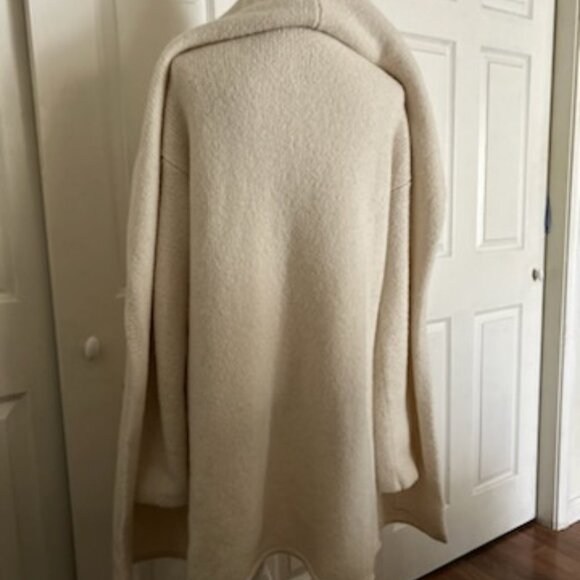 Alpaca long hooded cardigan knit coat Peruvian Connection - Picture 7 of 12